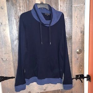 Navy cowl neck sweater